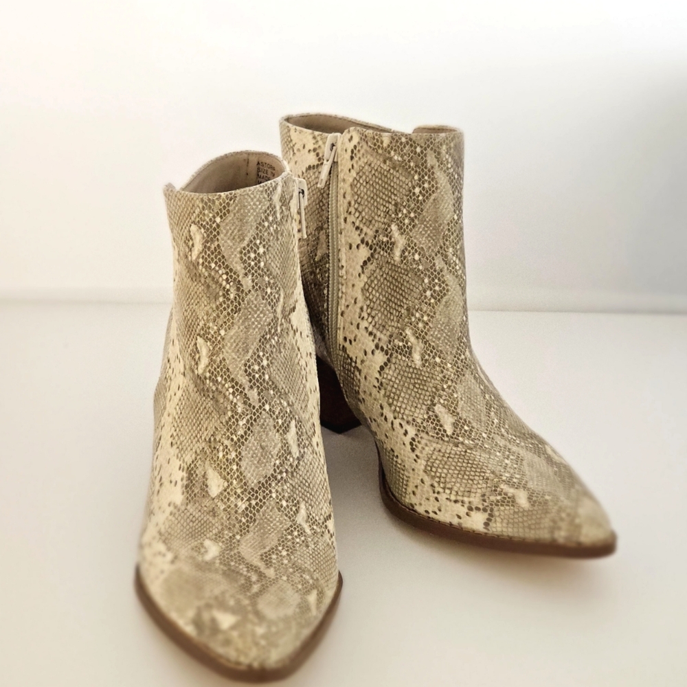 Snakeskin Ankle Boots Size 7